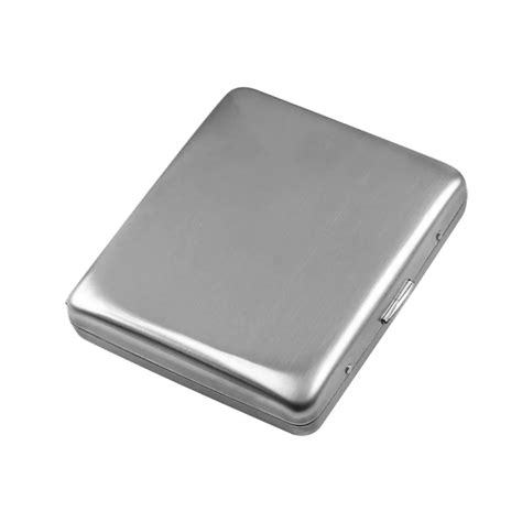 Metal Cigarette Case Box Stainless Steel Cigarette Box Cigarette Storage Box Case Cover Hold 20