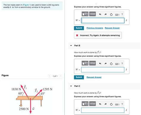 Solved The Two Ropes Seen In Figure Are Used To Lower A Chegg