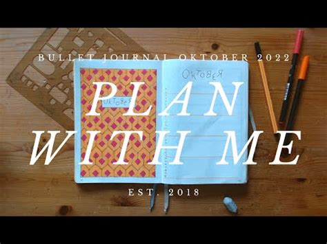 Plan With Me Bullet Journal Oktober Setup Shining Theme Youtube