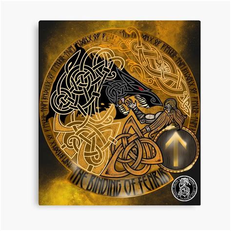 The Binding Of Fenrir Canvas Print By Celthammerclub Redbubble