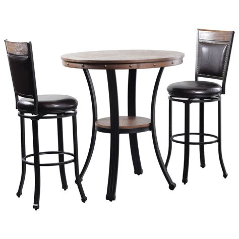 Powell Franklin 3-Piece Pub Table Set | Wayside Furniture | Table ...