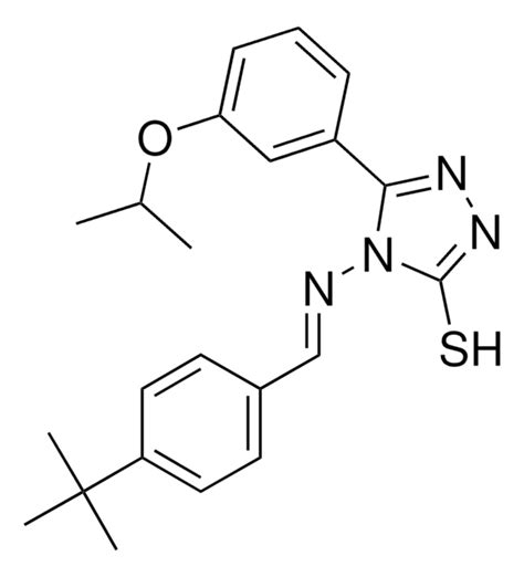 4 E 4 Tert Butylphenylmethylidene Amino 5 3 Isopropoxyphenyl