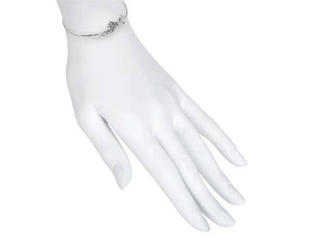 Pulsera R Gida Om Peque A Chapada En Plata Esencia Jewels