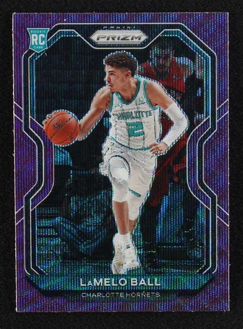 LaMelo Ball 2020 21 Panini Prizm Prizms Purple Wave 278 RC Pristine