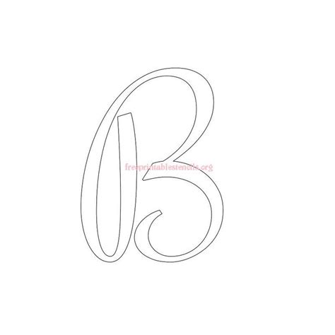 Free Print Cursive Letter Stencils