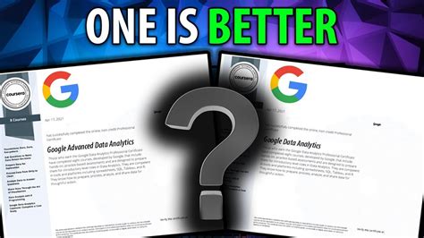 Advanced Vs Original Google Data Analytics Certificate Best Data