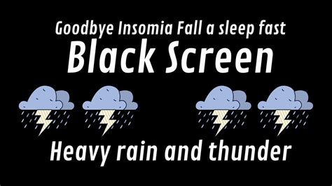 Heavy Thunder And Heavy Rain Sounds For Sleeping Relaxation Insomnia