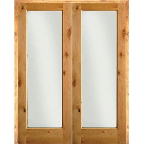 Krosswood Doors In X In Rustic Knotty Alder Lite Clear Glass