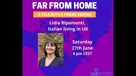 Far From Home A Talk With A Friend Abroad Lidia Ripamonti Italian