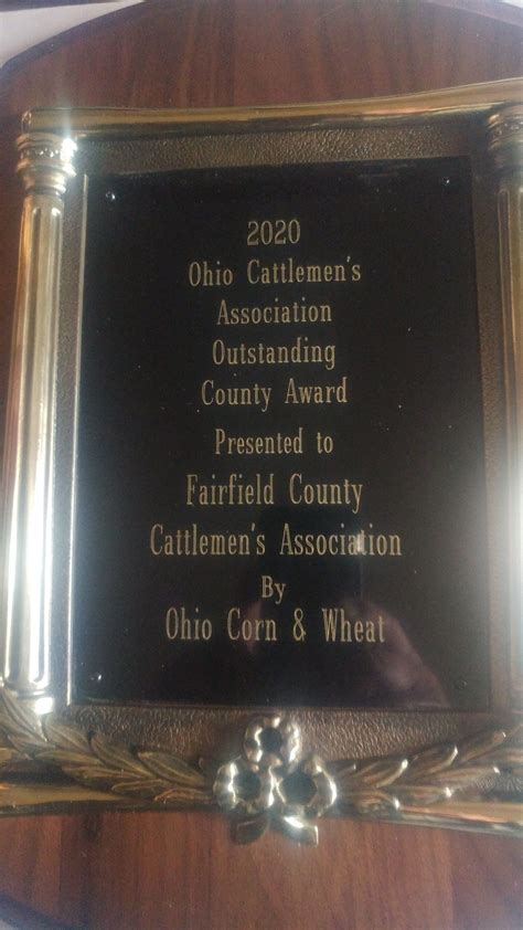 Fairfield County Cattlemens Association An Affiliate Of The Ohio