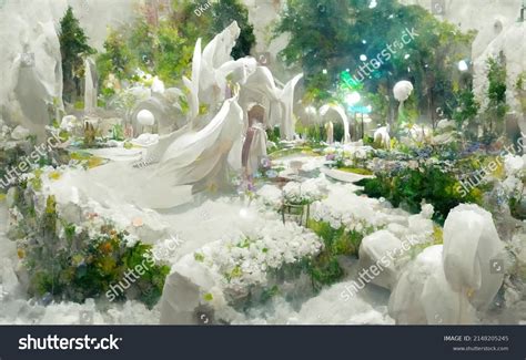 Painting Heaven Gardenwedding Setupwatercolor Stock Illustration 2148205245 | Shutterstock