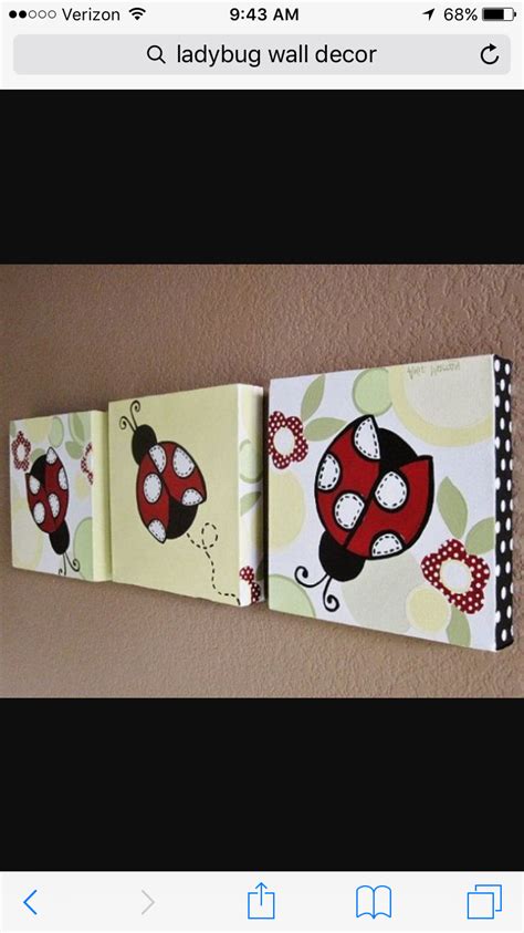 Pin By Brianne Boseo On Gia S Ladybug Room Ladybug Wall Decor