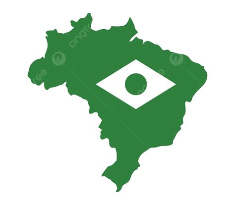 Mapa Do Brasil Bandeira Mapa Do Brasil Simples Vetor PNG Simples