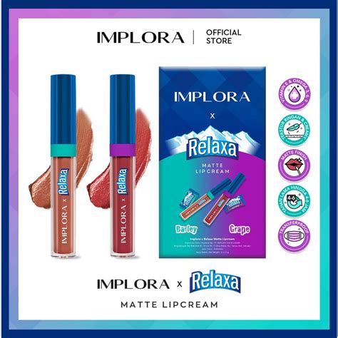 Jual Implora X Relaxa Matte Lipcream Shopee Indonesia