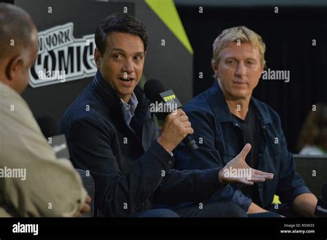 Ralph Macchio and William Zabka during New York Comic Con at the Javits ...