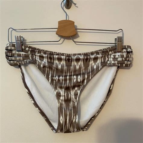 Athleta Swim Athleta Ikat Brown Bikini Swim Bottom Women Large Poshmark