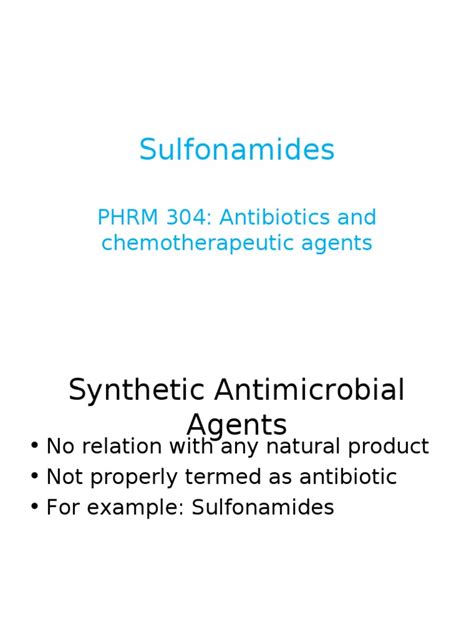 Sulfonamide | Folic Acid | Antibiotics