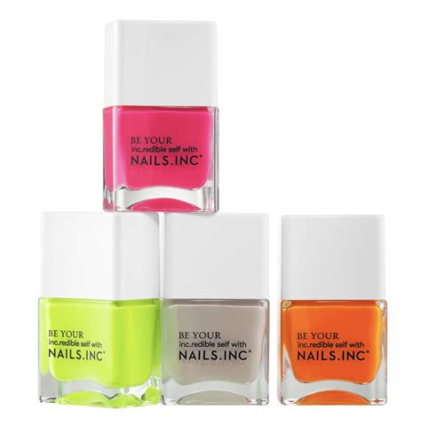 Nails Inc Naked In Neon Gift Set Pretty Neon Nude Shades
