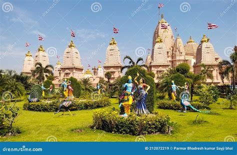 Radha Krishna temple stock image. Image of mathura, krishna - 212072219