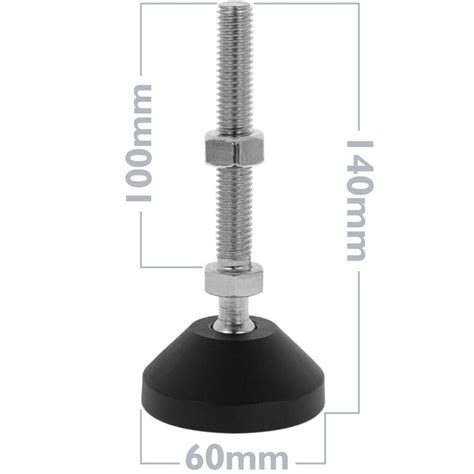 Metric Leveling Feet M Pack Of Units Cablematic