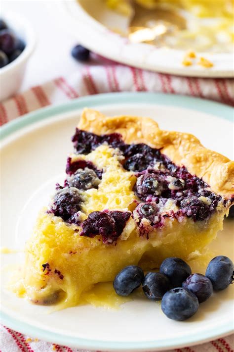 Blueberry Buttermilk Pie Spicy Southern Kitchen