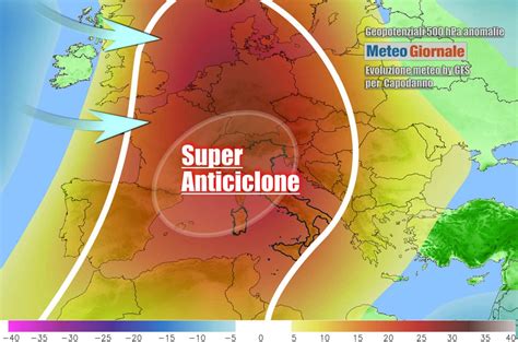 Meteo il mostruoso ANTICICLONE di Capodanno non durerà CAMBIO