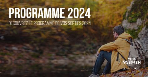 Programme 2024 Club Vosgien De Rothbach