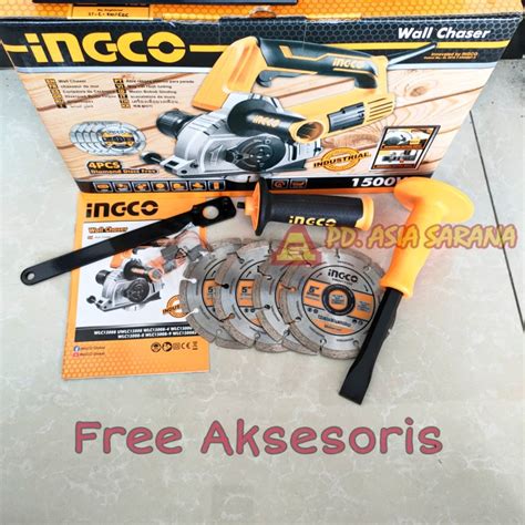 Jual Wall Chaser Grinder Ingco Wlc15008 Mesin Bobok Ukir Jalur Pipa