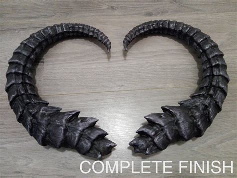 Demon Horns 3d Printed Etsy