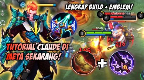 TUTORIAL CARA MAKE CLAUDE DIMETA SEKARANG EMBLEM BUILD REKOMENDASI