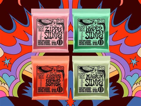 Five New Varieties Of Ernie Ball Slinky Strings Half Gauges For