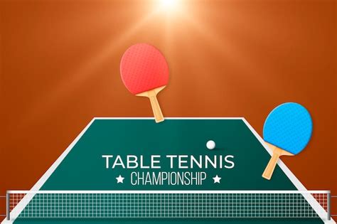 Free Vector Realistic Table Tennis Background