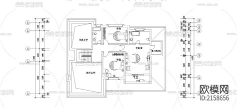 别墅建筑cad施工图 免费3dmax模型库 欧模网