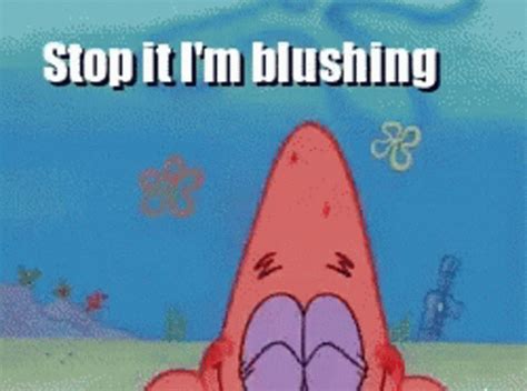 Aww Patrick GIF - Aww Patrick Blushing - Discover & Share GIFs