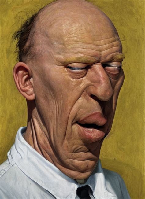 Krea Ai Real Life Homer Simpson Deceased Painted By Luci