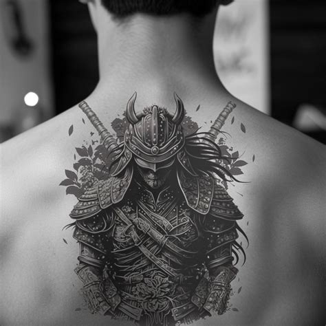 Samurai Warrior Tattoo Design Download High Resolution Digital Art Png