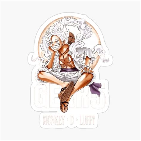 Gear 5 Luffy Sticker For Sale By Peponji Luffy Gear 5 Luffy One