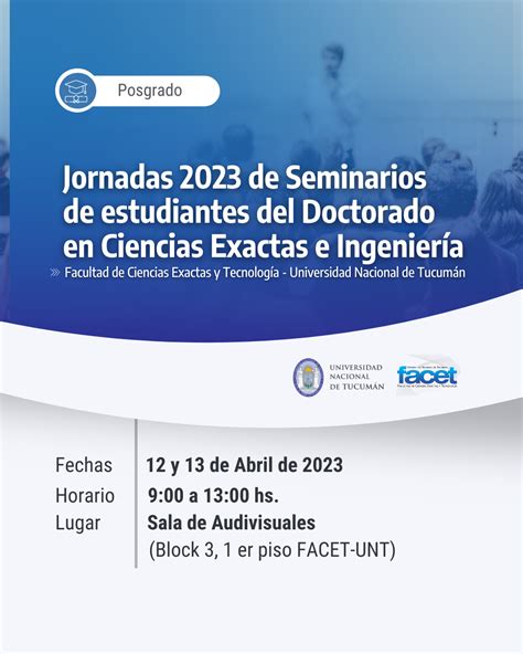 Invitación Jornadas 2023 de Seminarios de estudiantes del posgrado