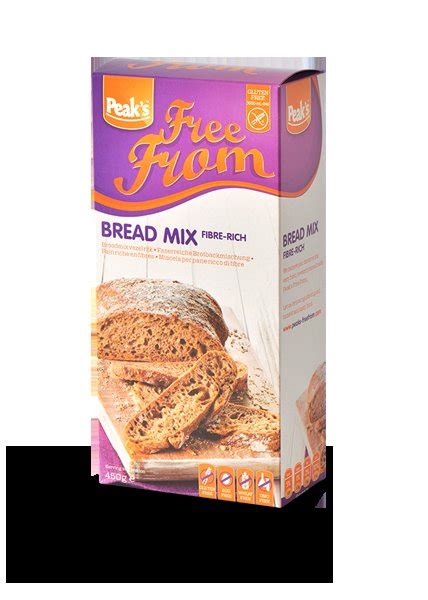 Peak S Free From Broodmix Vezelrijk 450 Gram Glutenvrij Broodmix