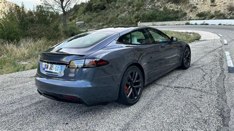 Essai Tesla Model S Plaid Pack Piste Topgear