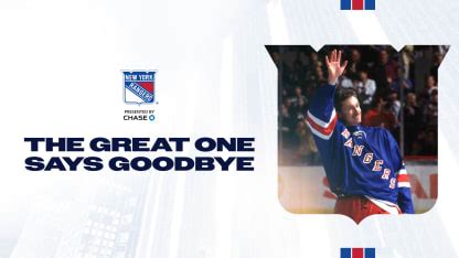 The Great One Says Goodbye | New York Rangers