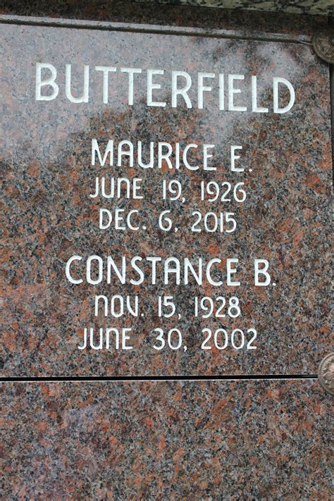 Maurice Eugene Butterfield 1926 2015 Find a Grave äreminne