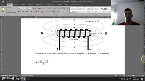 Ejercicio Campo Magn Tico Creado Por Un Solenoide Youtube