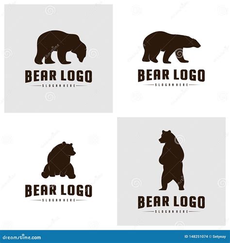 Se Del Oso Logo Icon Designs Vector Osos Logo Concepts Smbolo Del