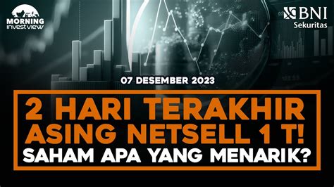 Morning Investview Desember Hari Terakhir Asing Netsell