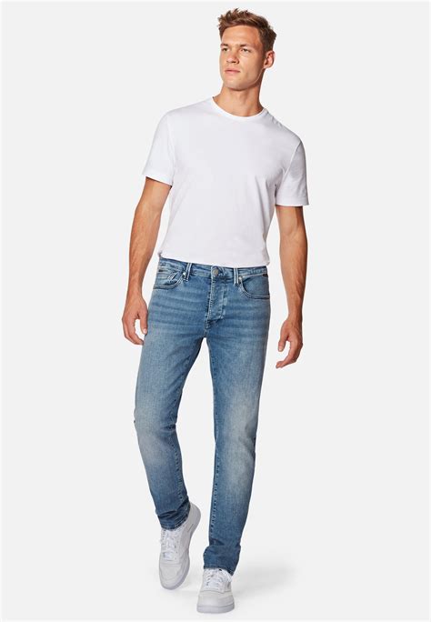 Blau Yves Slim Skinny Button Fly Mavi Jeans Eu