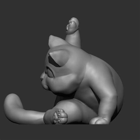 🐱 Cat Licking Butt・ STL File for 3D printing・Cults