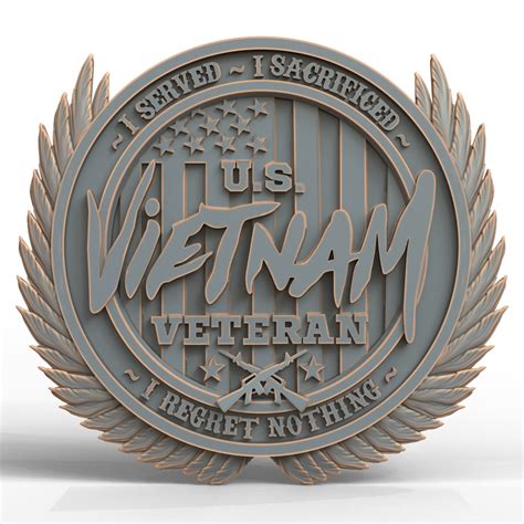 Archivo 3d 3d Model Stl File For Cnc Router Laser And 3d Printer 1915 Vietnam Veteran 📁 ・diseño