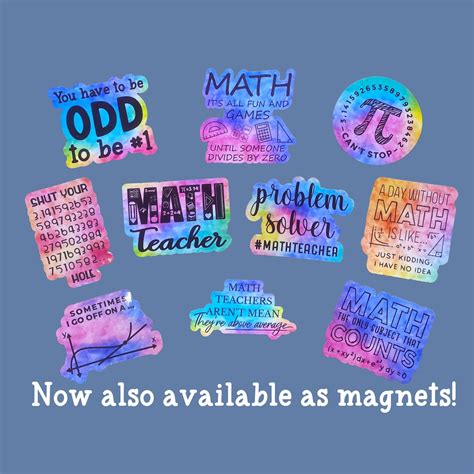 Math Teacher Stickers, Teacher Gifts, Teacher Quote Stickers, Teacher Magnets, Teacher ...