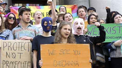Pussy Riot Protest For Lgbti Rights In Chechnya At Sa Parliament The Advertiser